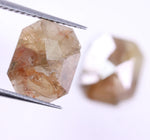 3.32 Ct Radiant Cut Diamond Pair Use For Jewerly Earrrings Unique Diamond Brown Colored Diamond Salt And Pepper Diamond