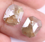 3.32 Ct Radiant Cut Diamond Pair Use For Jewerly Earrrings Unique Diamond Brown Colored Diamond Salt And Pepper Diamond