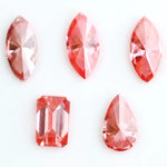 Fancy intense pink and red lab grown diamond pear marquise emerald cut loose CVD diamond for custom jewelry