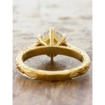 Antique gold wedding rings with romantic vintage inspired detailing