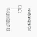 1.69 Ct Round Cut Rose Gold Diamond For Long Earrings.