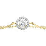 Swarovski tennis bracelet with shimmering white crystals in silver tone.