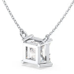 2.08 Ct Real diamond necklace with natural diamonds in gold setting.
