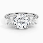 4 Ct Vintage engagement ring in custom gold design Round Cut Diamond Ring