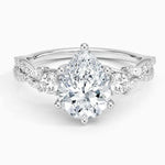 Vintage sapphire engagement ring in custom gold design - Marquise Diamond Ring