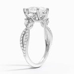 Vintage sapphire engagement ring in custom gold design - Marquise Diamond Ring