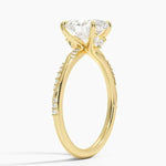Oval Shaped Gold Engagement Diamond Gold rings for women and men,