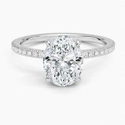 3 Ct Marquise Cut Diamond  Rectangle engagement ring with real diamonds,