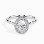 Oval Cut Diamond Engagement Unique Special Design Diamond Ring