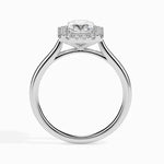 Vintage sapphire engagement ring in custom gold design - Emerald Diamond Ring