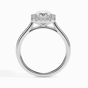 Vintage sapphire engagement ring in custom gold design - Emerald Diamond Ring