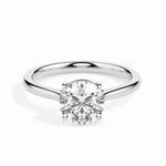 Round  cut diamond engagement ring with timeless beauty