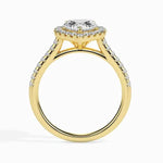 Heart cut engagement ring with lab grown diamond in rose gold - Engagement Rings