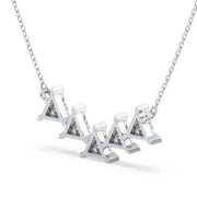 4.37 Ct Various necklace designs in gold and gemstone styles