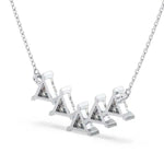 4.37 Ct Various necklace designs in gold and gemstone styles