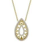 0.96 Ct 22k gold necklace with traditional gold craftsmanship.