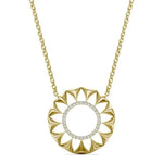 0.48 Ct 24k gold cross necklace with polished finish.