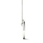 0.86 Ct Flat gold necklace with smooth polished links.