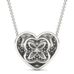 2.03 Ct Real diamond necklace with natural diamonds in gold setting.