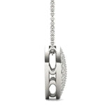 2.03 Ct Real diamond necklace with natural diamonds in gold setting.
