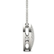 2.03 Ct Real diamond necklace with natural diamonds in gold setting.