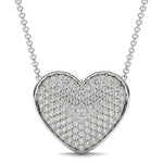 2.03 Ct Real diamond necklace with natural diamonds in gold setting.