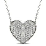 2.03 Ct Real diamond necklace with natural diamonds in gold setting.