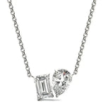 0.34 Ct Various necklace designs in gold and gemstone styles.