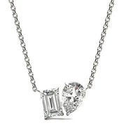 0.34 Ct Various necklace designs in gold and gemstone styles.