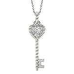 1.98 Ct Gold vermeil necklace with 18k gold plating and chain.