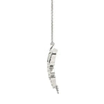 1.94 Ct Gold shell necklace pendant shaped like a seashell.