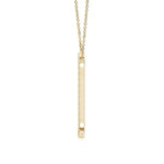 2.03 Ct Gold shell necklace pendant shaped like a seashell.