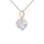 4.32 Ct Dainty gold cross necklace with small cross pendant.