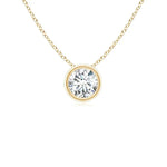 2.84 Ct Flat gold necklace with smooth polished links.