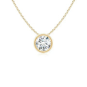 2.84 Ct Flat gold necklace with smooth polished links.
