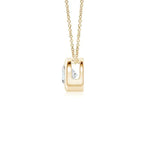 2.84 Ct Flat gold necklace with smooth polished links.