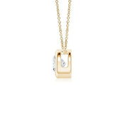 2.84 Ct Flat gold necklace with smooth polished links.