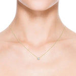 2.84 Ct Flat gold necklace with smooth polished links.