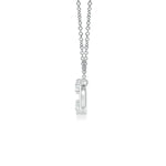 2.64 Ct gold pendant necklace with delicate chain and charm.