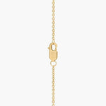 3.67 Ct Gold bow necklace pendant with ribbon-inspired design.