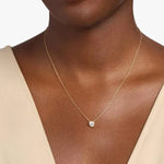 3.64 Ct Pandora initial necklace with alphabet charm pendant.