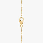 4.38 Ct Long gold necklace with layered chain design.