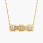 2.67 Ct Various necklace designs in gold and gemstone styles.