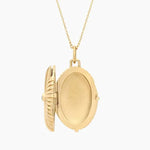 0.34 Ct Gold rosary necklace with beads and cross pendant.