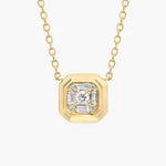 1.92 Ct Real gold necklace for men with solid gold chain.