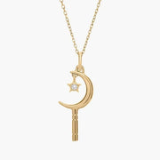 0.18 Ct with gold necklace featuring green gemstone pendant.
