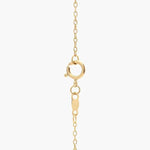1.39 Ct Gold vermeil necklace with 18k gold plating and chain.