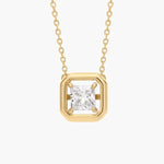 1.64 Ct Pandora initial necklace with alphabet charm pendant.