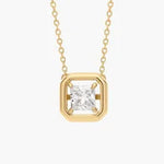 1.64 Ct Pandora initial necklace with alphabet charm pendant.