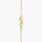3.47 Ct Gold bow necklace pendant with ribbon-inspired design.